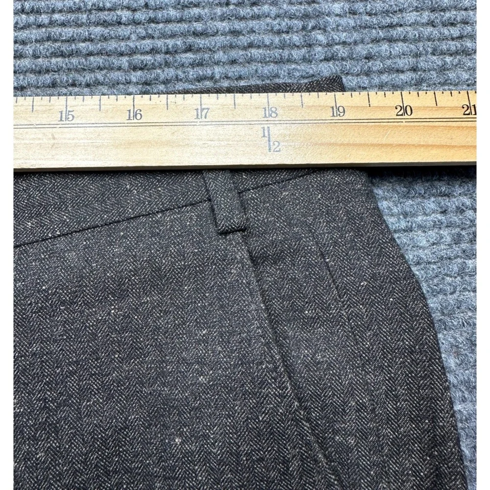Michael Kors Suit Men 38W 44R Brown Elbow Patches Herringbone